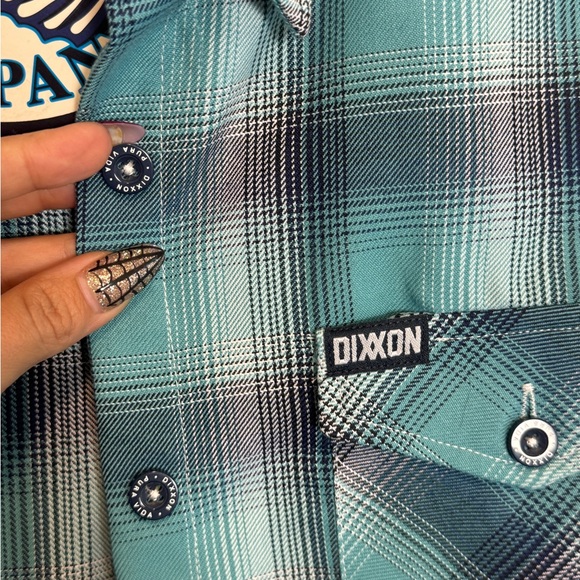 SOLD Dixon Flannel Company Green Plaid Shirt - Picture 3 of 4